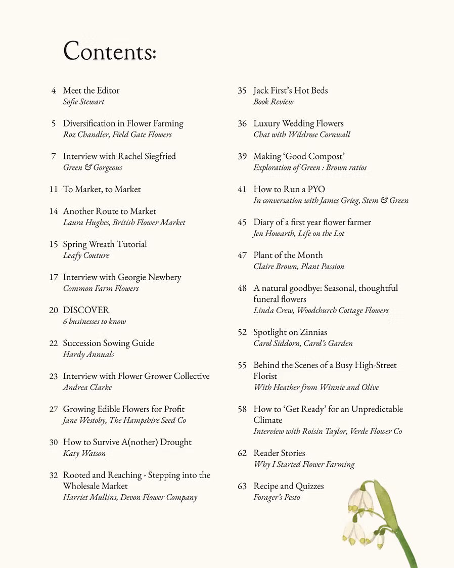 PRE-ORDER Issue 1 - The Flower Farmer Magazine